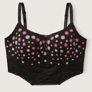 🎄FIRM PRICE🎄 PINK BRALETTES & BRA TOPS Satin Lightly Lined Corset Top